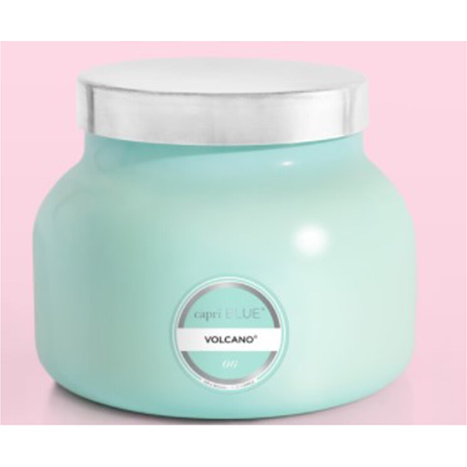 capri blue blue candleholder candle   