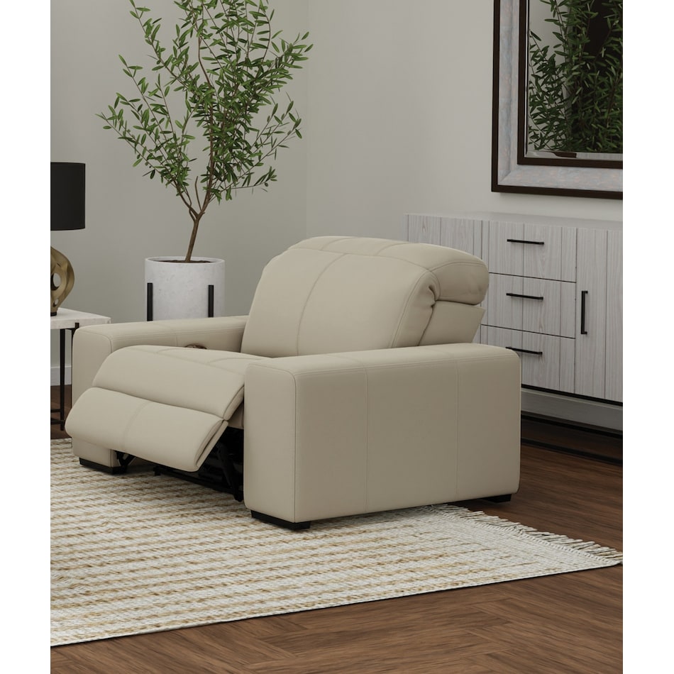catn beige recliner   