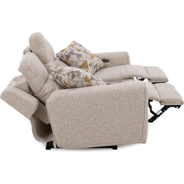 Banks Power Headrest Console Reclining Loveseat