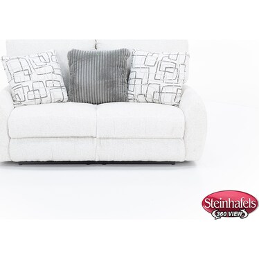 Nolan Power Lay-Flat Reclining Loveseat in Cream