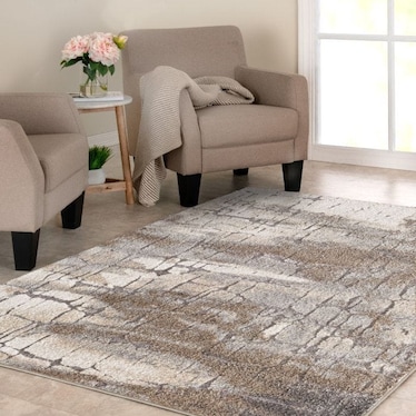 Rainier Tan/Grey Area Rug