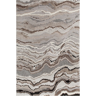 Structures Grey/Tan Wave Torrent Area Rug