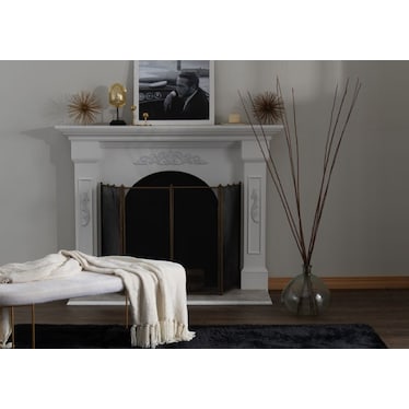 Ultimate Angora Black Faux Fur Area Rug