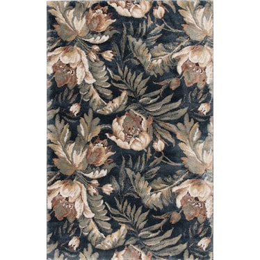Stonington Denim/Clay Floral Area Rug