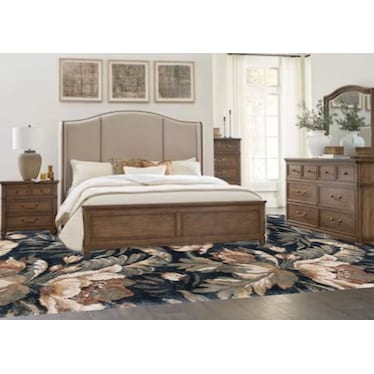 Stonington Denim/Clay Floral Area Rug
