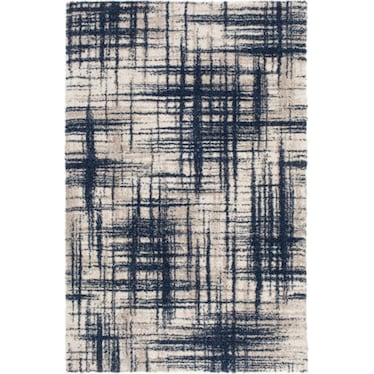 Tulsa Navy/Cream/Tan Hash Area Rug