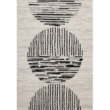 Etros Malva Cream/Charcoal Circles Area Rug