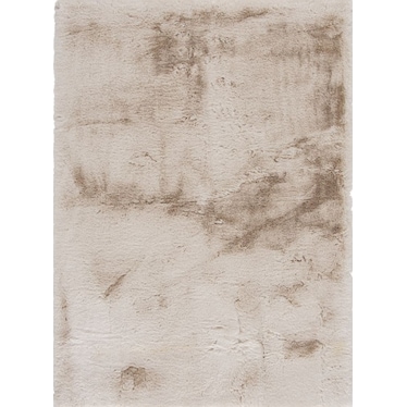 Ultimate Angora Ivory Faux Fur Area Rug