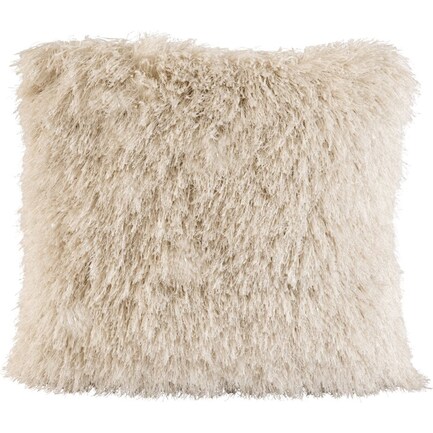 Pearl Sparkle Shag Pillow 20"W x 20"H