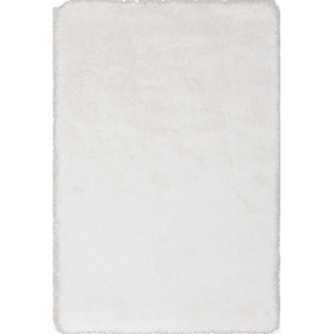 Sparkle Shag Snow Area Rug