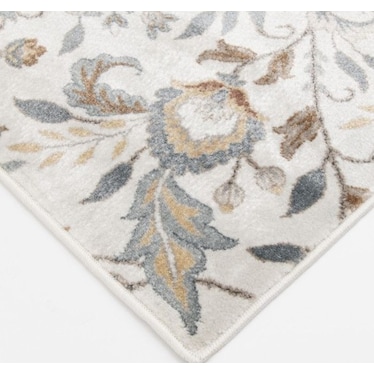 Landscape Ivory/Floral Area Rug