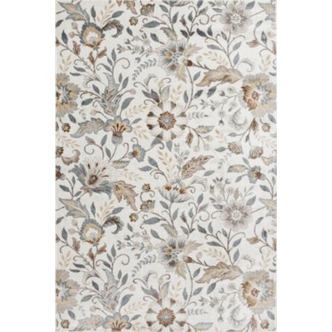 Landscape Ivory/Floral Area Rug