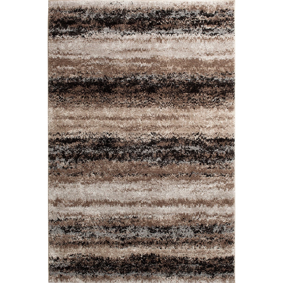 Structures Brown/Black Stripe Torrent Area Rug | Steinhafels