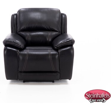 Laredo 4 Leather Power Headrest Power Recliner in Blackberry