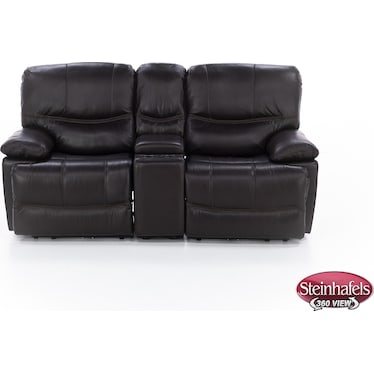 Denver 3-Pc. Leather Zero Gravity Power Reclining Console Loveseat