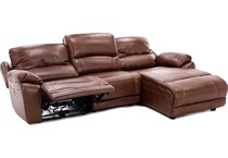 cheers usa brown mtn lth sectional piece pkg  