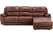 cheers usa brown mtn lth sectional piece pkg  