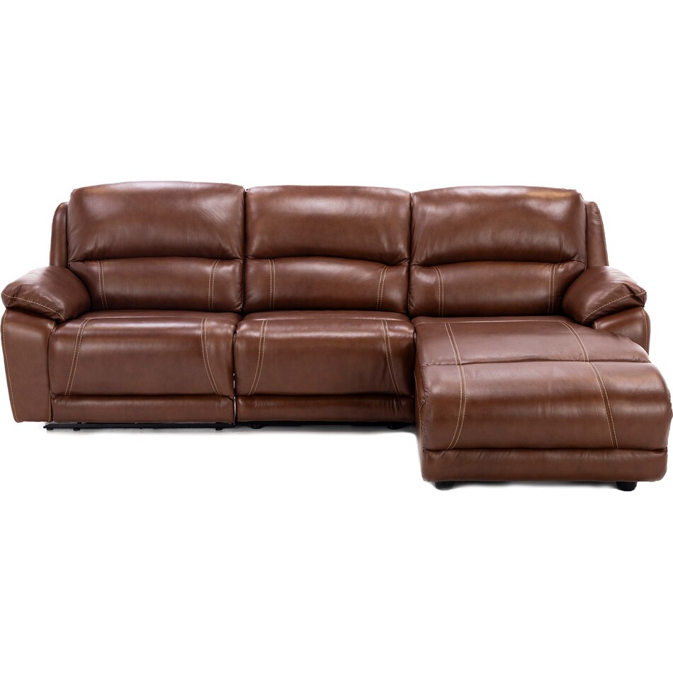 cheers usa brown mtn lth sectional piece pkg  