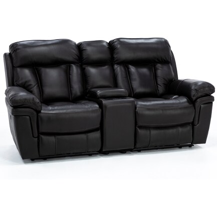 Retreat Leather 3-Pc. Power Reclining Console Loveseat