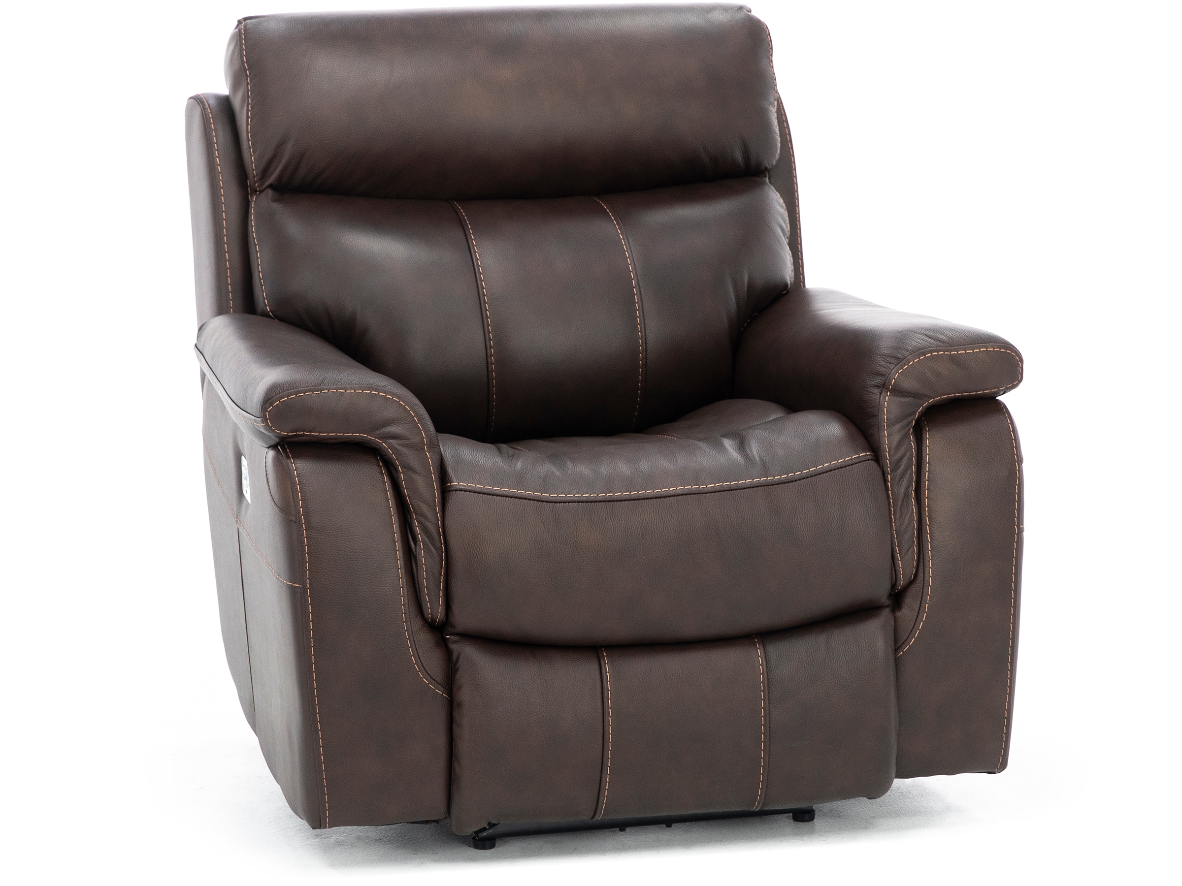 Shane leather power reclining outlet sofa