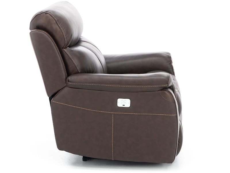 Shane Leather Power Headrest Recliner Steinhafels