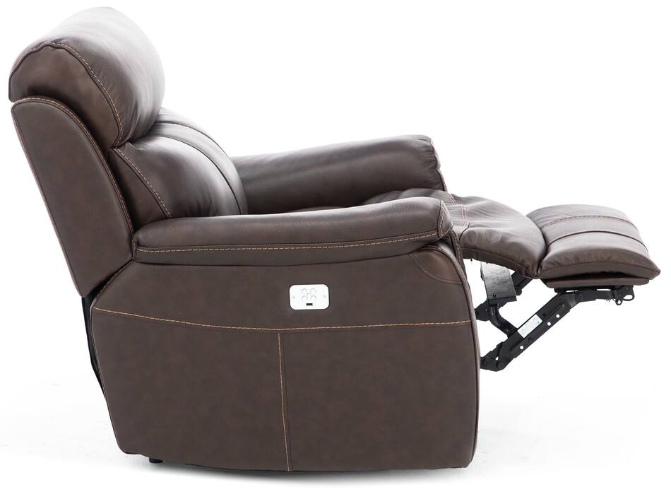 Shane Leather Power Headrest Recliner Steinhafels
