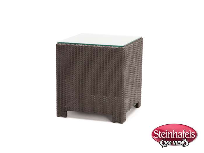 chicago wicker & trading co inc brown end table  image epkg  