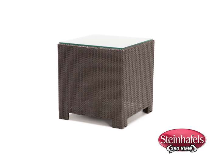 chicago wicker & trading co inc brown end table  image epkg  