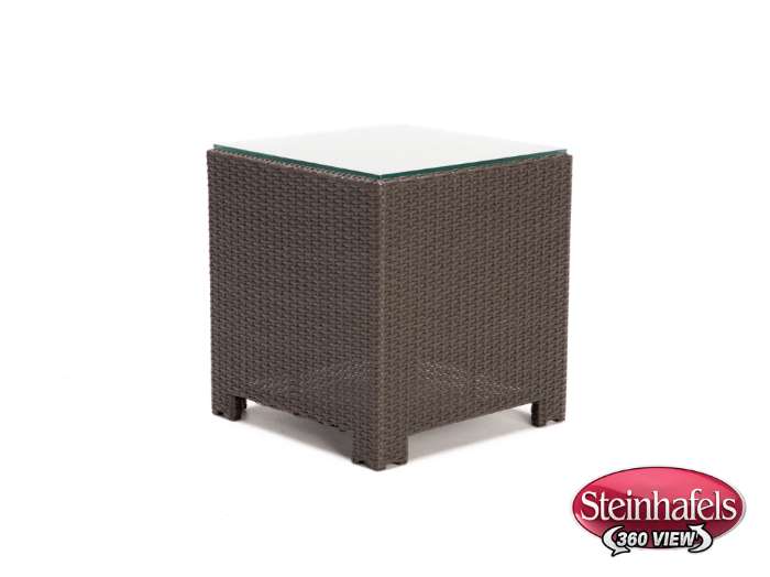 chicago wicker & trading co inc brown end table  image epkg  