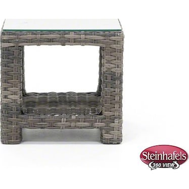 Grand Stafford Glass Top End Table