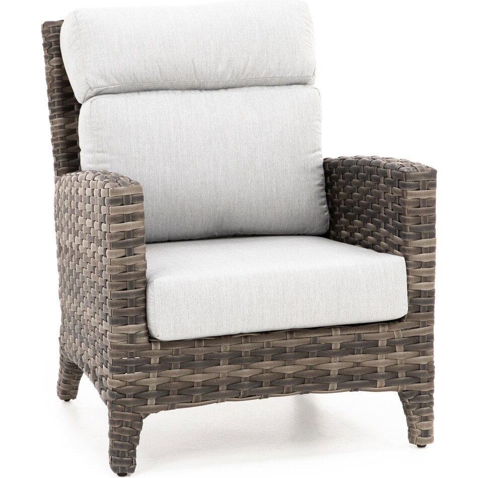 chicago wicker & trading co inc canvas granite club chair pkg  