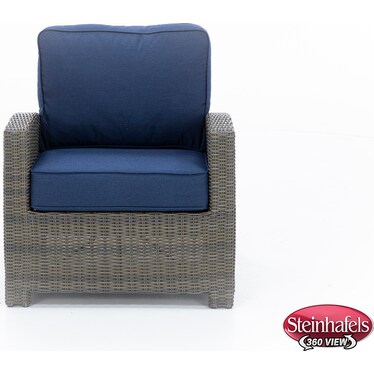 Bainbridge Chair in Willow Thick with Spectrum Indigo Cushion
