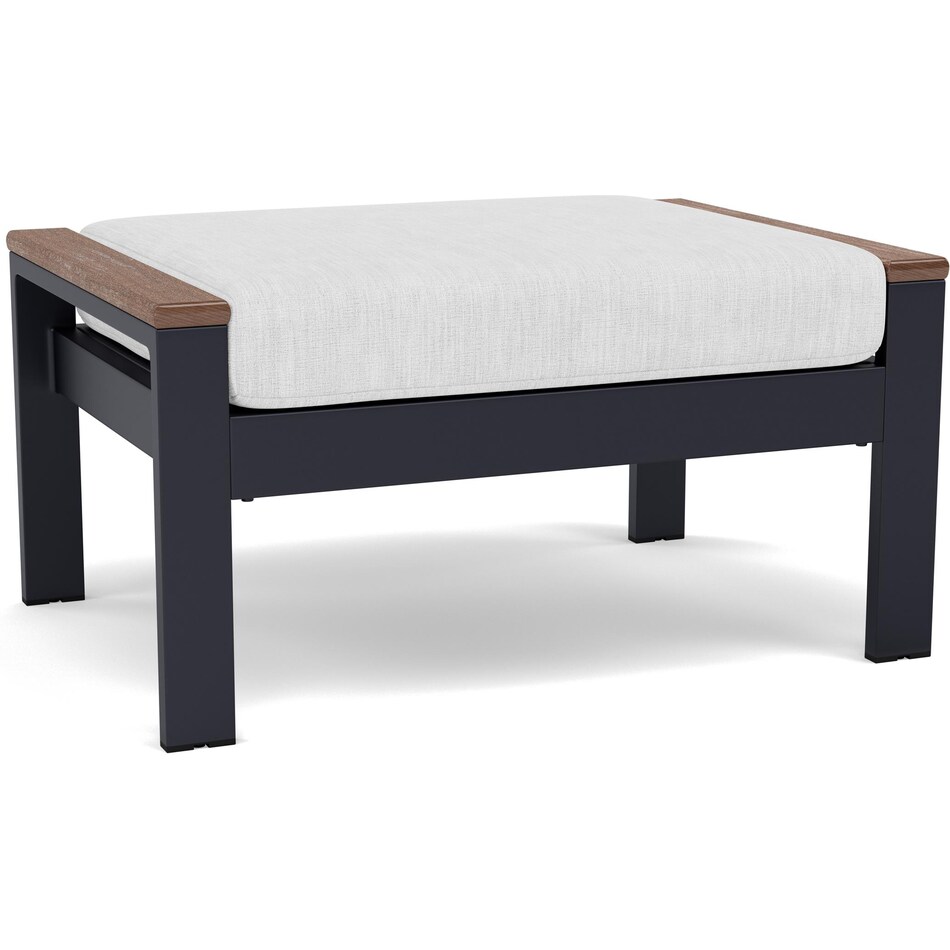 chicago wicker & trading co inc grey ottoman pkg  