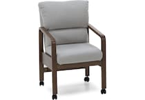 chrm grey inch standard height arm chair   