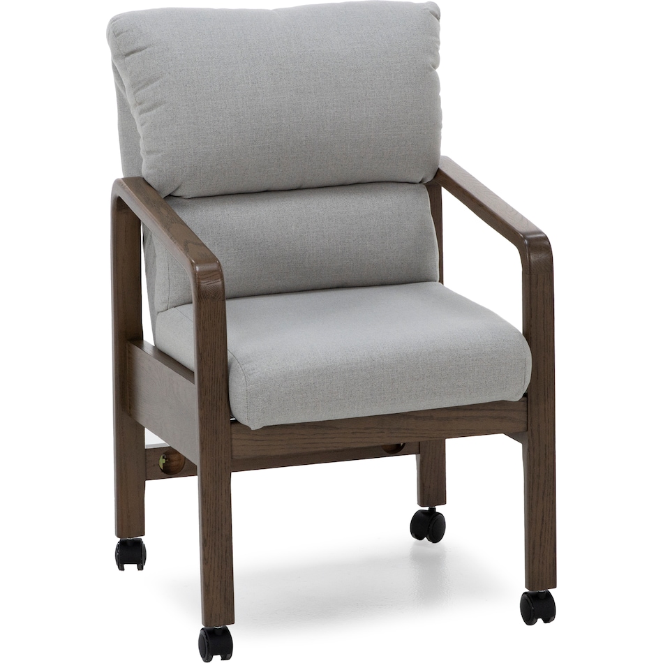 chrm grey inch standard height arm chair   