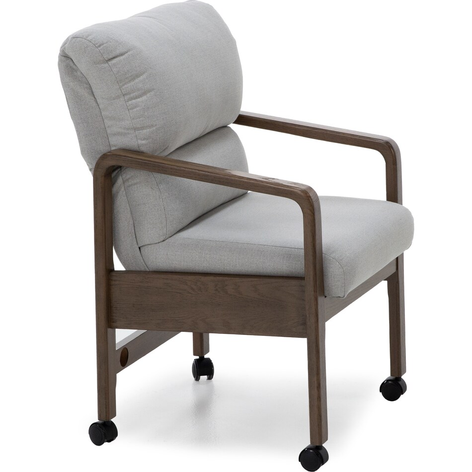 chrm grey inch standard height arm chair   