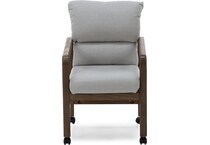 chrm grey inch standard height arm chair   