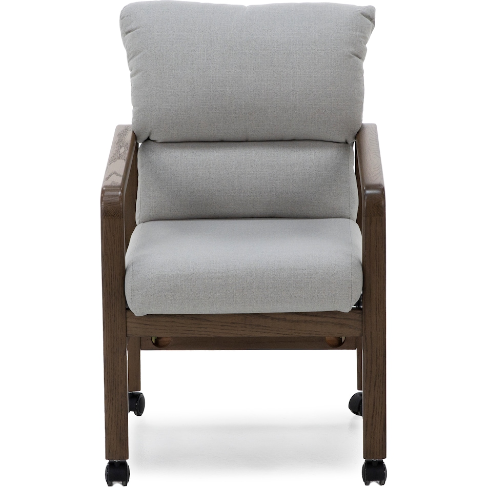 chrm grey inch standard height arm chair   
