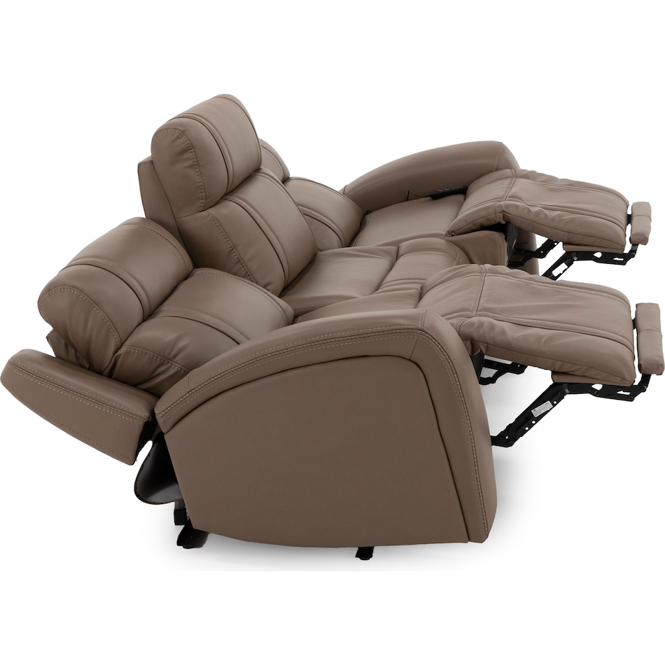 chrs beige mtn lth sectional piece pkg  