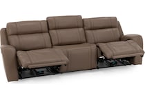 chrs beige mtn lth sectional piece pkg  