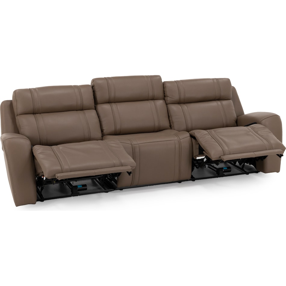 chrs beige mtn lth sectional piece pkg  