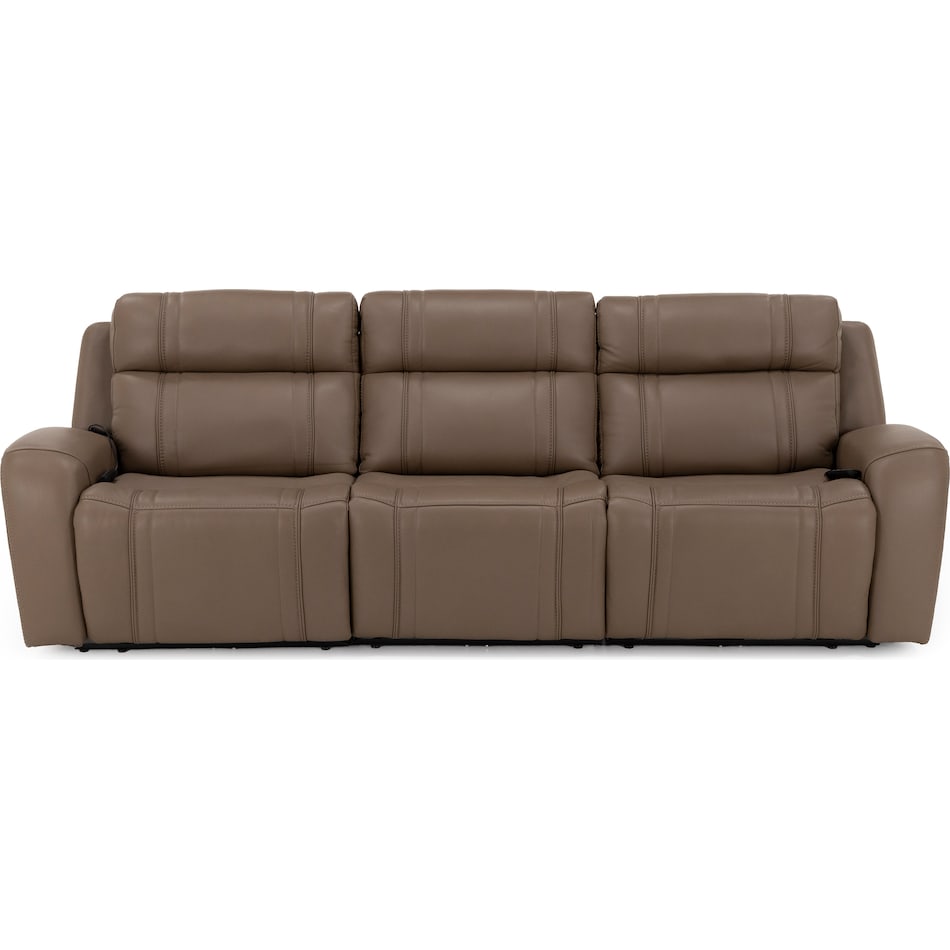 chrs beige mtn lth sectional piece pkg  