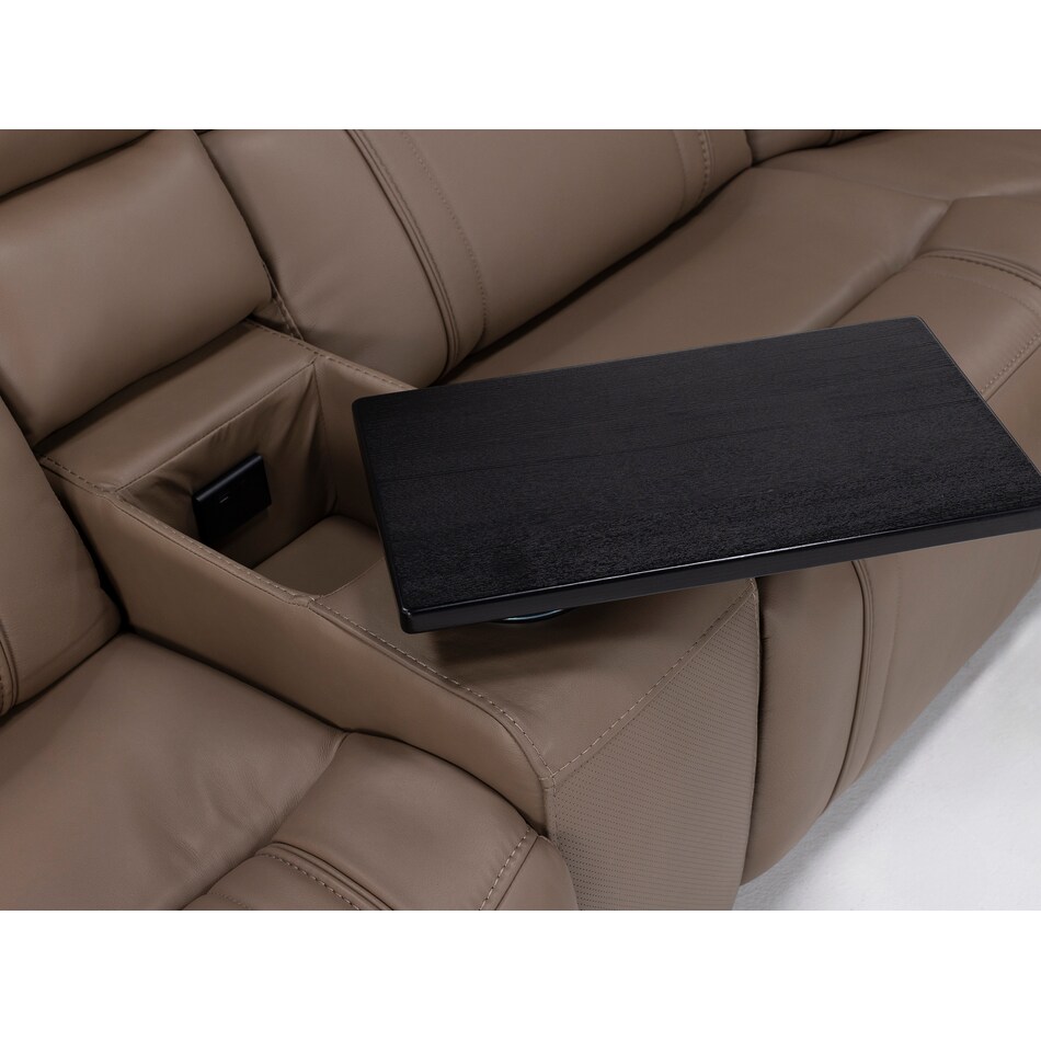 chrs beige mtn lth sectional piece pkg  