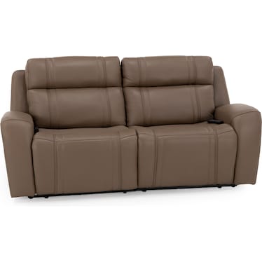 Maverick 2-Pc Leather Fully Loaded Reclining Loveseat With Massage