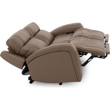 Maverick 2-Pc Leather Fully Loaded Reclining Loveseat With Massage