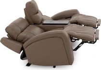 chrs beige mtn lth sectional piece pkg  