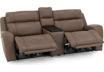 chrs beige mtn lth sectional piece pkg  