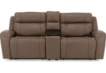 chrs beige mtn lth sectional piece pkg  