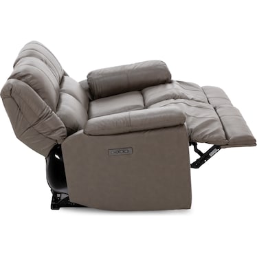 Anderson Leather Power Headrest Reclining Loveseat
