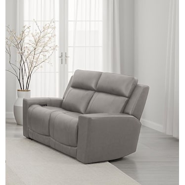 Jude Leather Power Headrest Reclining Loveseat
